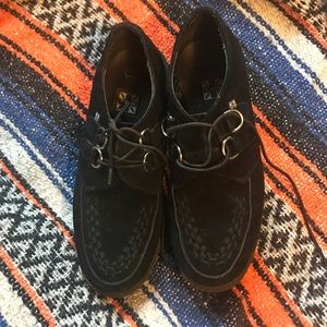 T.U.K black platform creepers